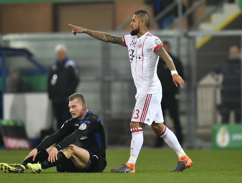 Vidal y el Bayern se instalaron en la semifinal de la Copa de Alemania tras barrer por 6-0 al Paderborn