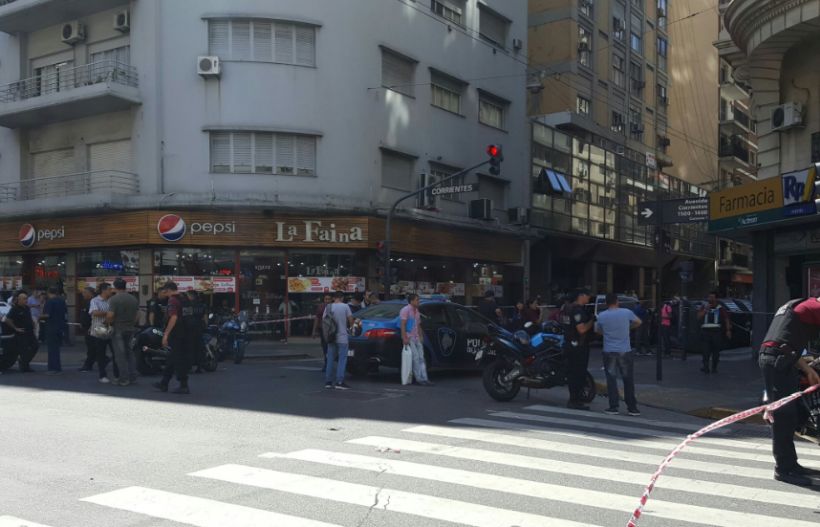 Tres heridos tras tiroteo en el centro de Buenos Aires