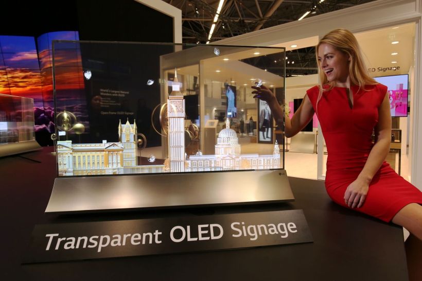 LG presentó el primer televisor OLED transparente del mundo