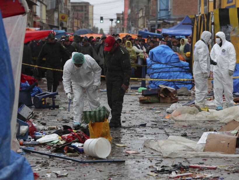 El número de muertos en explosión en Bolivia aumentó a ocho y hay 34 heridos