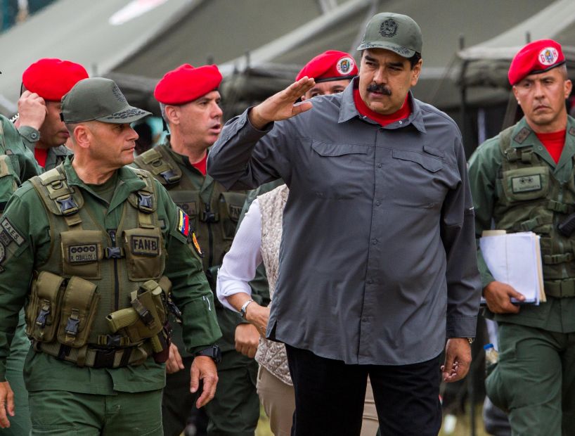Nicolás Maduro lideró los ejercicios militares ante supuestos llamados de golpe de Estado