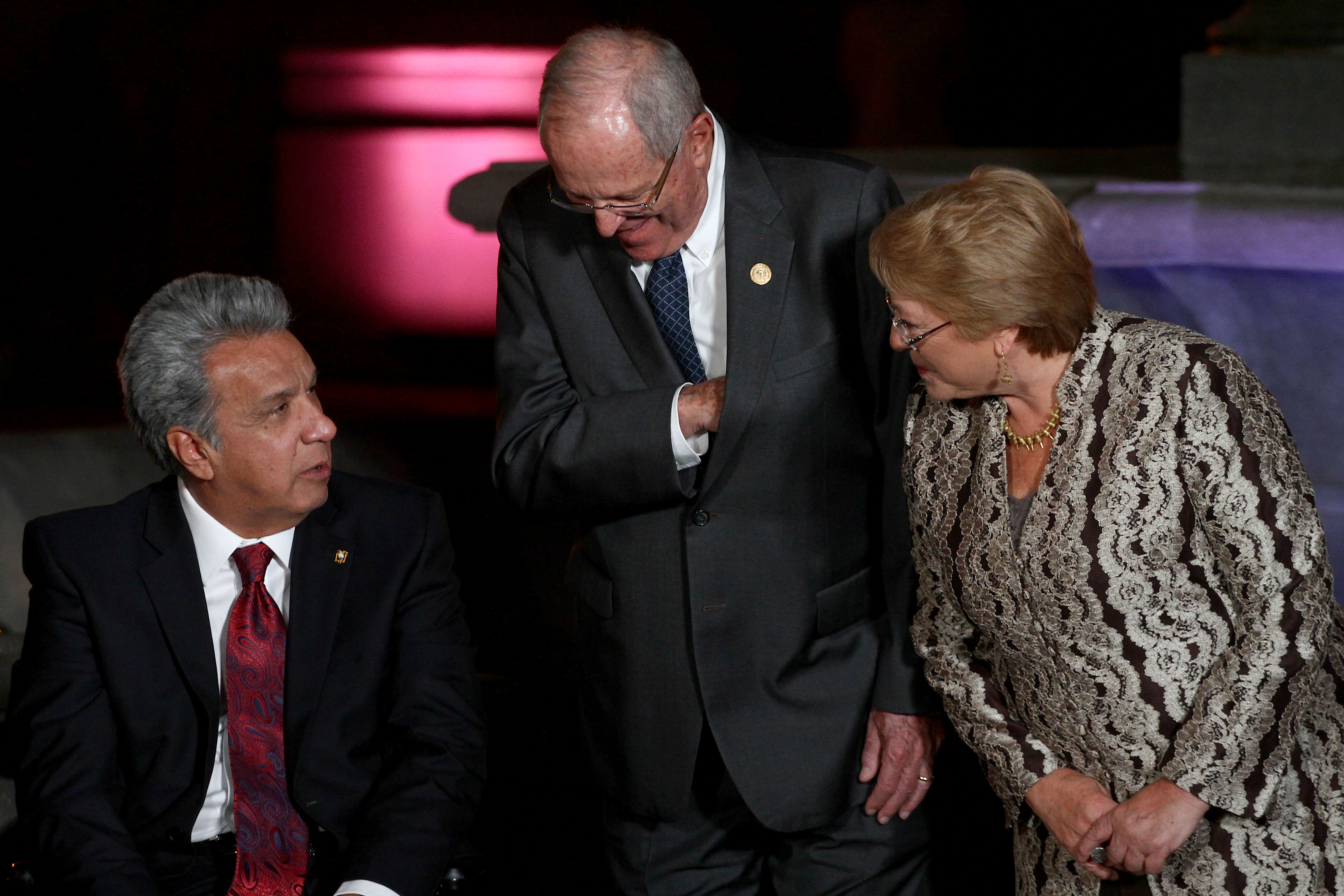Las últimas fotos de Bachelet con mandatarios internacionales en La Moneda