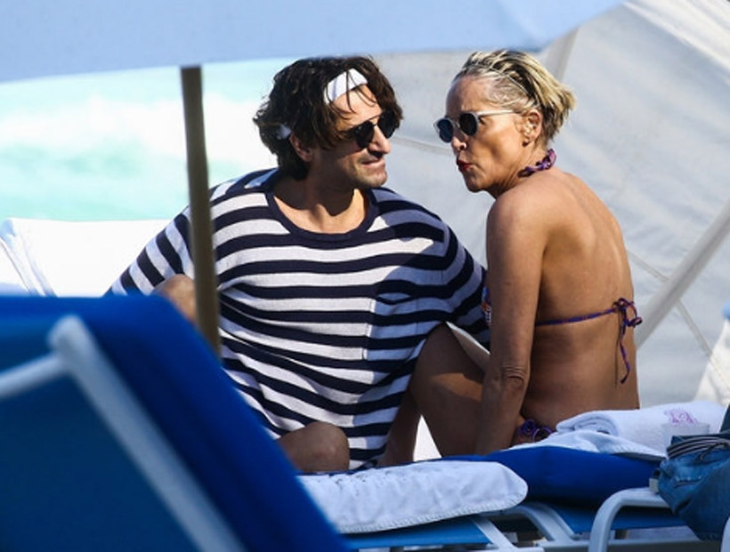 Sharon Stone celebró sus 60 años con su joven novio en Miami
