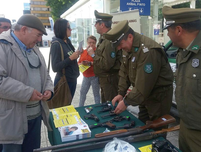 Ciudadanía entregó 116 armas de fuego a Carabineros en Temuco durante 2017