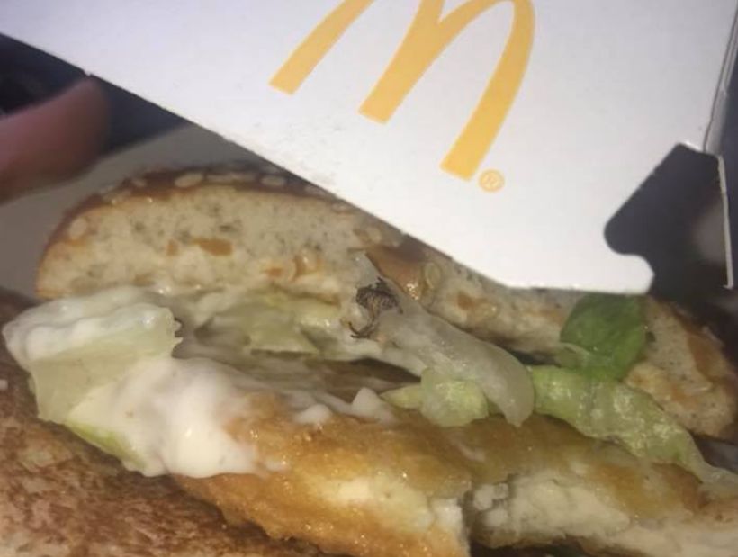La asquerosa sorpresa que encontró una joven en su sandwich de McDonalds en Edimburgo