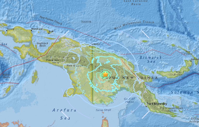 Terremoto de magnitud 6,3° Richter sacudió el oeste de Papúa Nueva Guinea