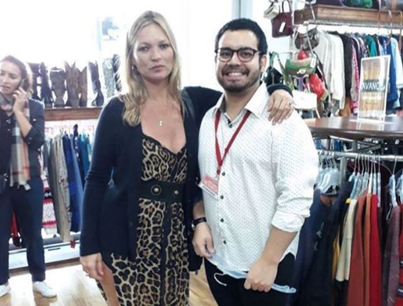 Kate Moss recorrió el Barrio Lastarria y vitrineó en tiendas de ropa en Santiago