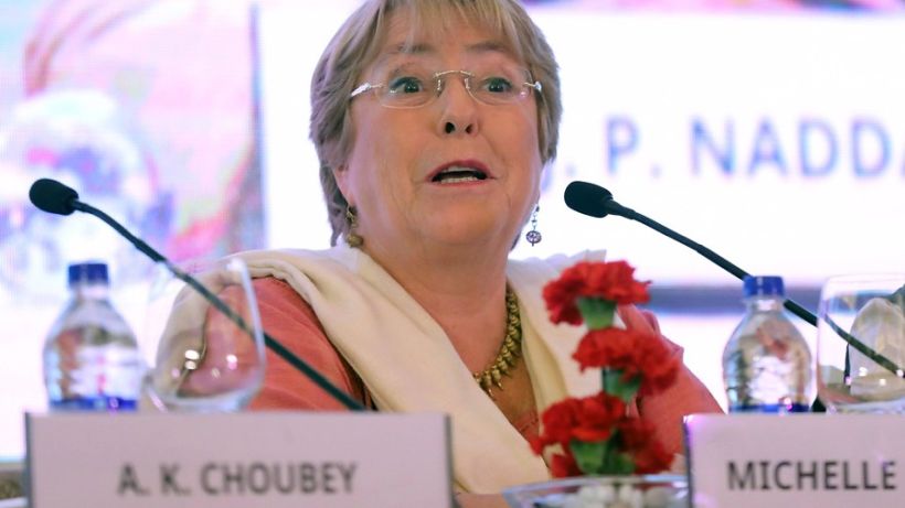 Bachelet subrayó en India la importancia de invertir en mujeres y niñas