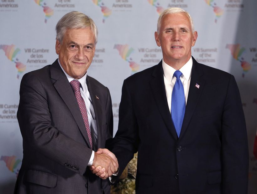 Mike Pence felicita a Sebastián Piñera por su retorno a la presidencia