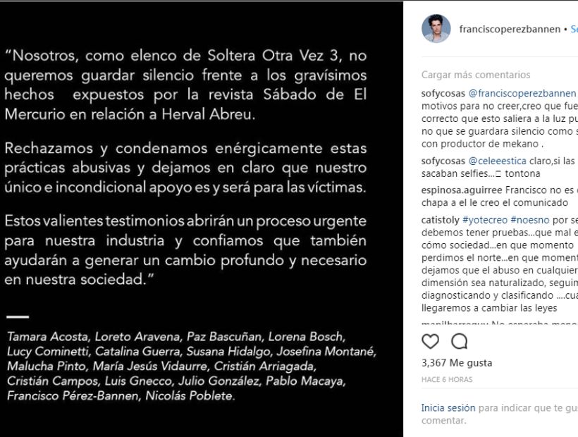Actores y actrices de Soltera Otra Vez publican un comunicado unificado en sus redes