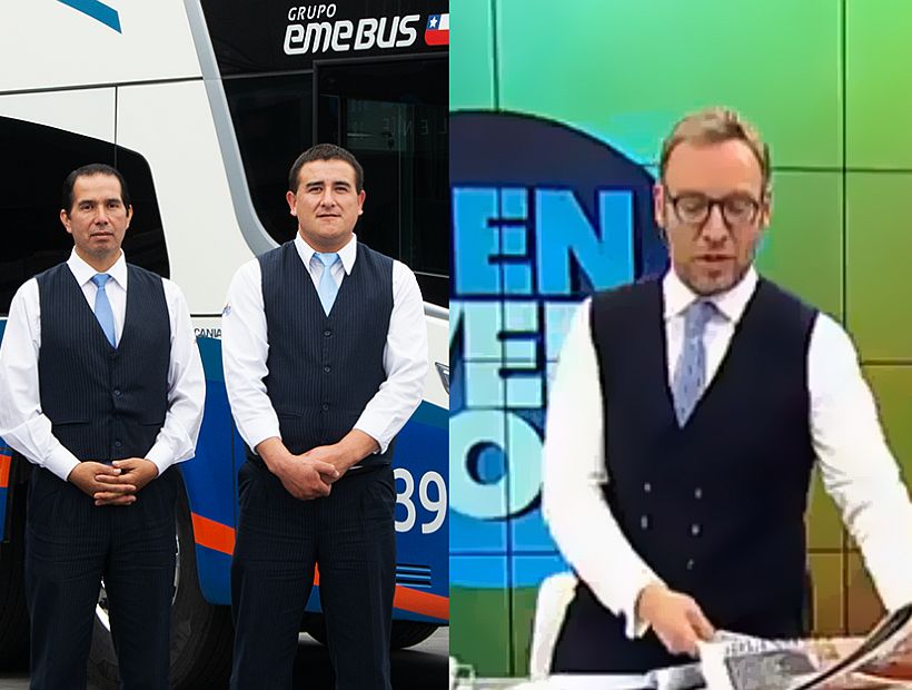 Empresa de buses de Tomé troleó a Martín Cárcamo por usar una vestimenta parecida a la de sus conductores