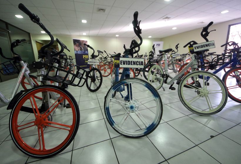 PDI recuperó más de 50 bicicletas Mobike robadas
