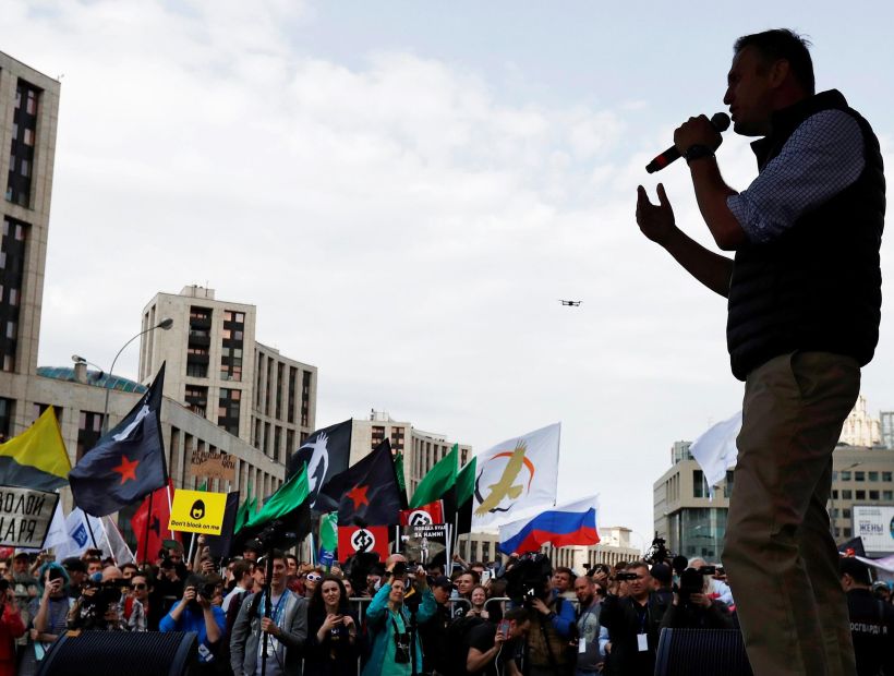 Dejan en libertad al líder opositor ruso Navalni que había sido arrestado durante una protesta