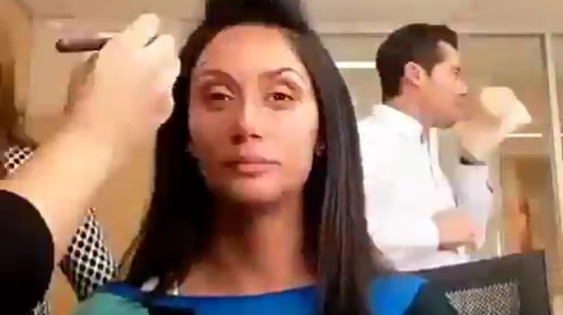 [VIDEO] Pamela Díaz mostró su cambio tras someterse al maquillaje