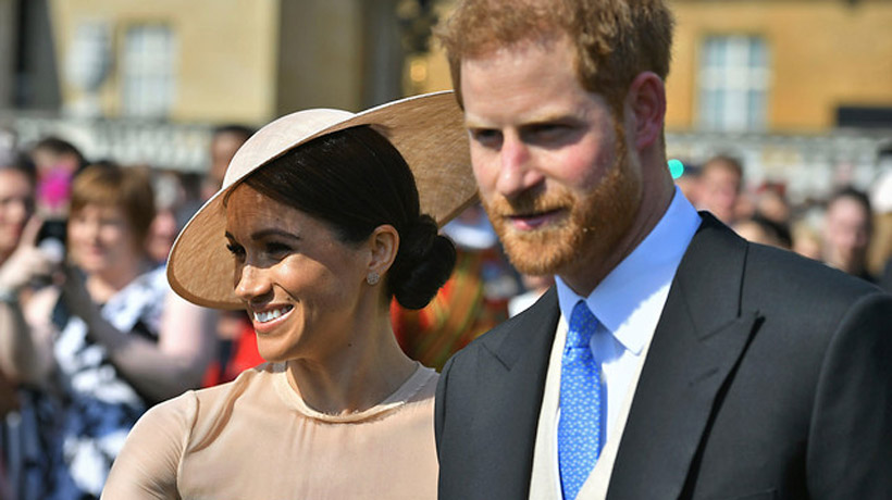 Meghan Markle y el príncipe Harry hicieron su primera aparición oficial tras la boda
