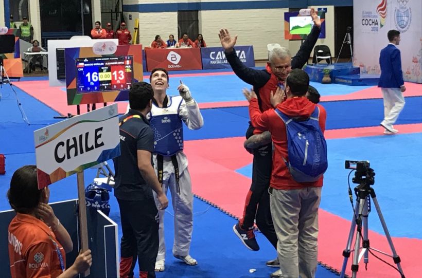 Más oros para Chile: Ignacio Morales triunfó en el taekwondo de los Odesur 2018