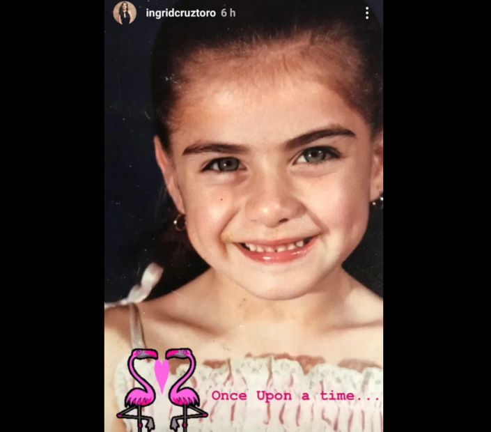 Ingrid Cruz compartió imagen de su infancia y demostró que sigue ¡igualita!