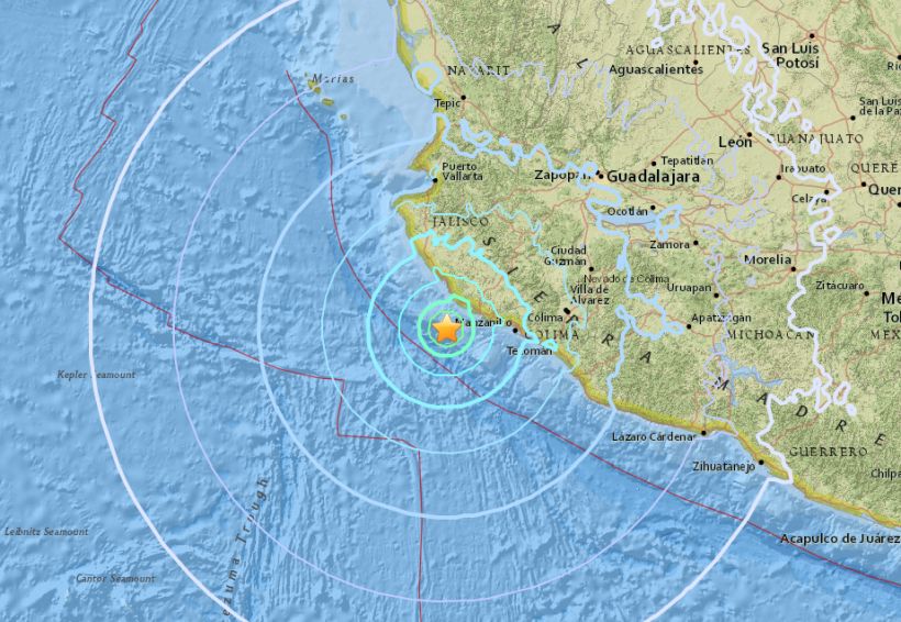 Sismo 5,9° Richter sacudió el oeste de México