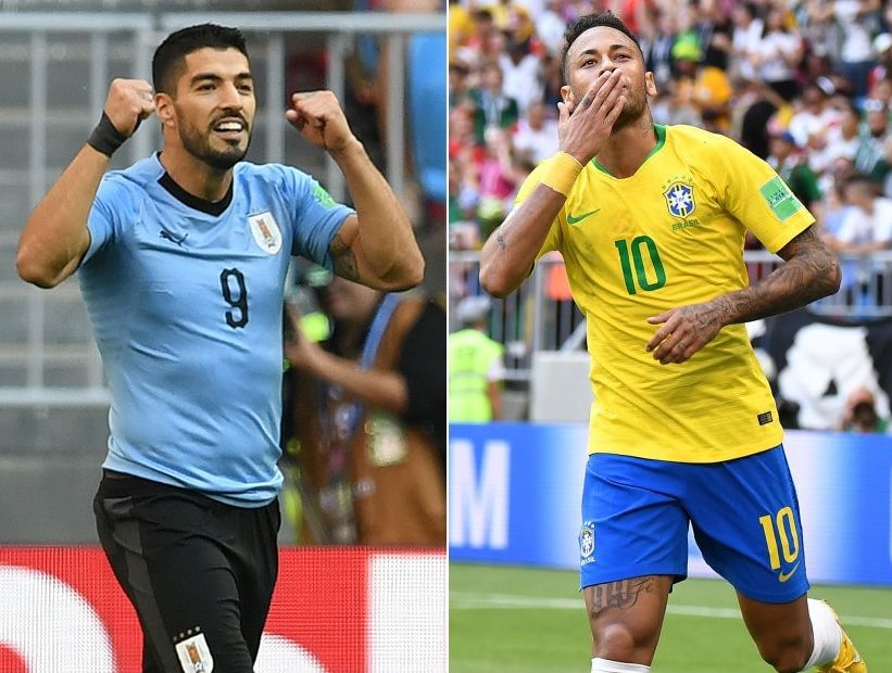 Rusia 2018: Uruguay y Brasil lucharán por el avance sudamericano en el Mundial