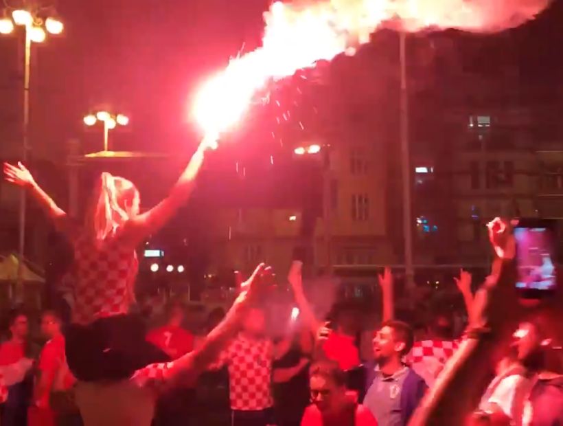 [VIDEO] A pesar de la derrota Croacia celebró como si hubiera ganado la Copa Mundial