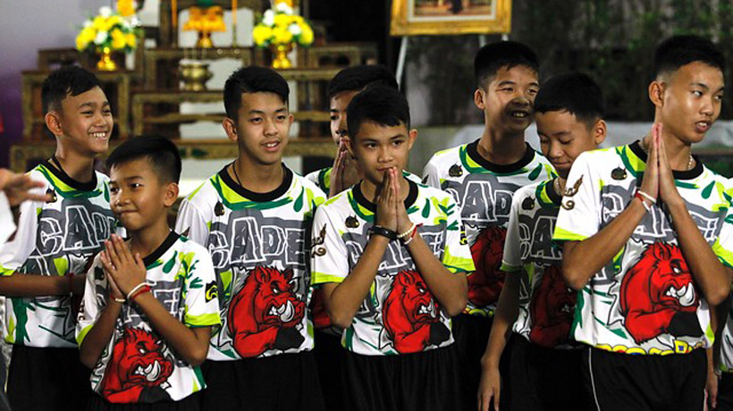 Niños tailandeses rescatados de la cueva dijeron que fue un 