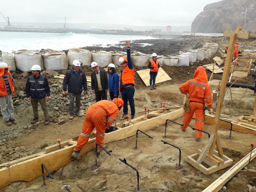 MOP avanza en la obras de mejoramiento del borde costero de la ex Isla ...