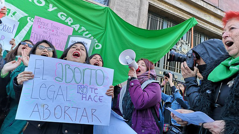 Esta tarde se realizará una nueva marcha por el aborto libre en Santiago