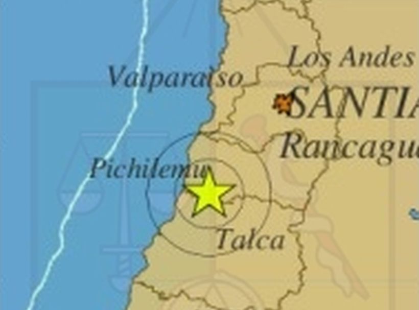 Sismo de 4,5° Richter afectó entre las regiones Metropolitana y del Maule