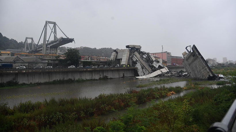 [VIDEO] Puente se derrumbó en Génova dejando varias víctimas
