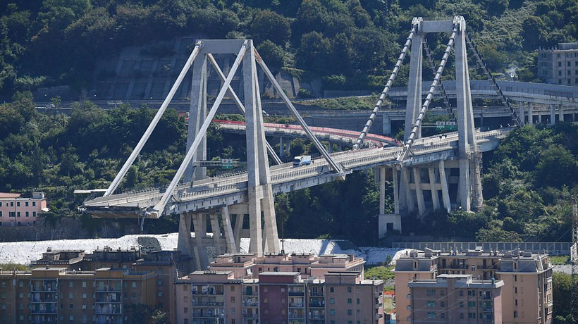 Diseñador del puente colapsado en Genova dónde murieron tres chilenos advirtió sobre riesgos