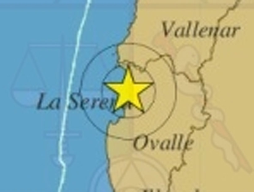 Sismo de 5,4 Richter se registró en la Región de Coquimbo