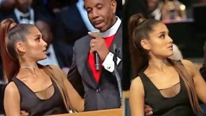 [VIDEO] Obispo que manoseó a Ariana Grande en funeral de Aretha Franklin debió pedir disculpas públicas