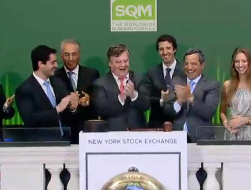 Julio Ponce Lerou reapareció abriendo la jornada en Wall Street junto con SQM