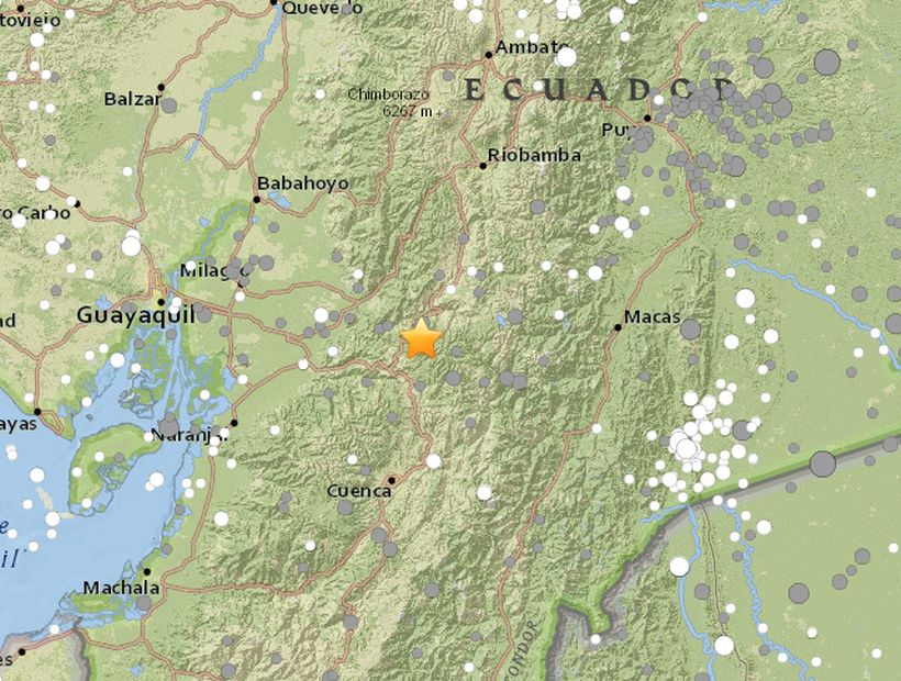 Fuerte sismo de 6.2 Richter se registró en Ecuador