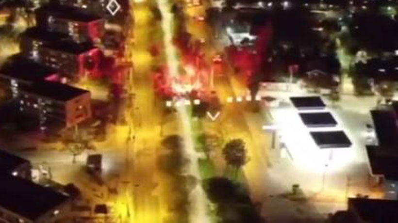 [VIDEO] Carabineros dijo que dron institucional fue atacado con bengalas en Villa Francia