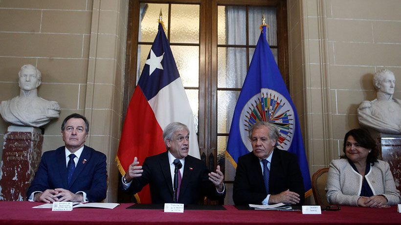 Piñera firmó acuerdo sobre ciberseguridad en la OEA