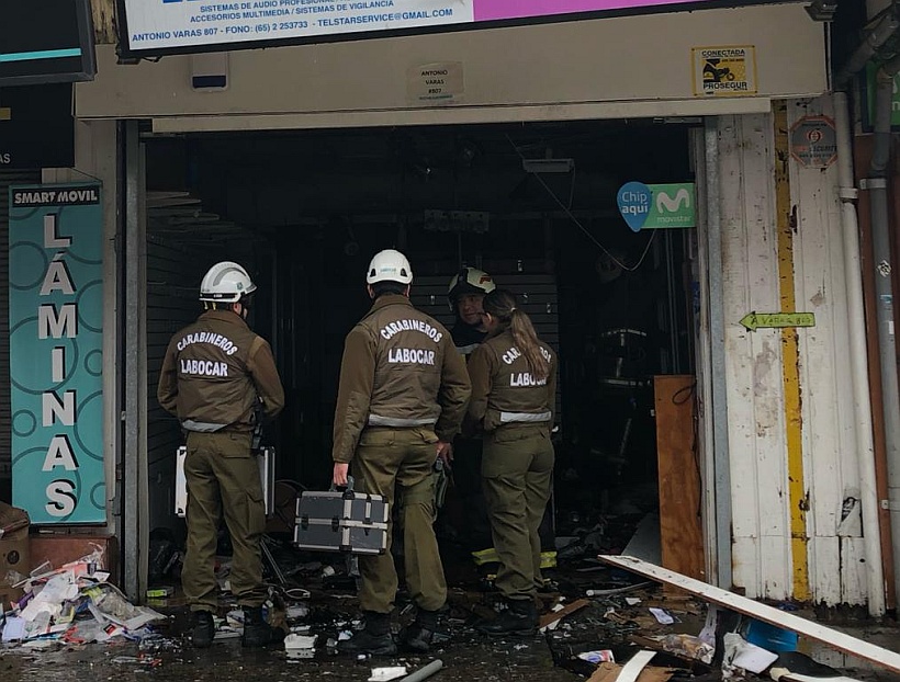 Controlaron incendio en edificios del centro de Puerto Montt