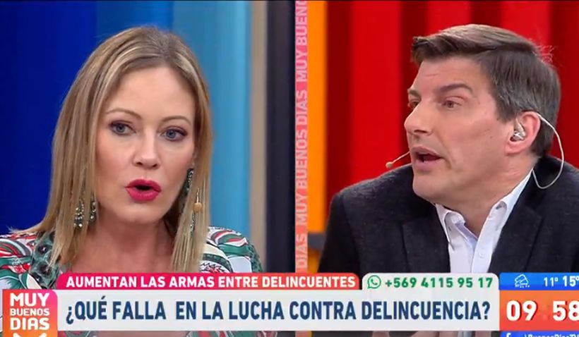 Marcela Vacarezza y Daniel Stingo tuvieron un duro debate sobre la delincuencia