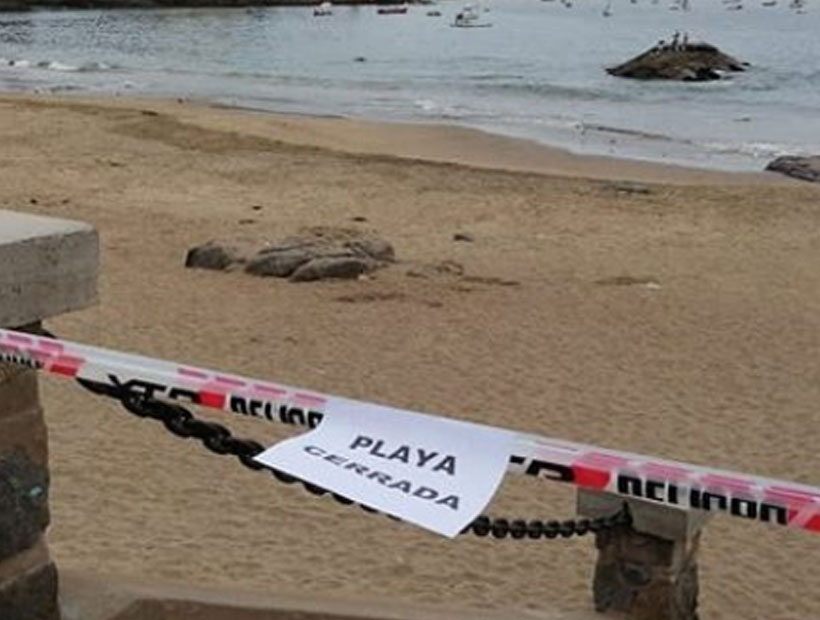 Cierran playas de Papudo en prevención por el coronavirus