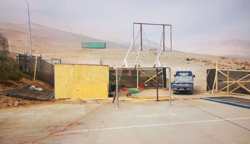 Arica: Comenzó la reconstrucción de multicancha en Poconchile