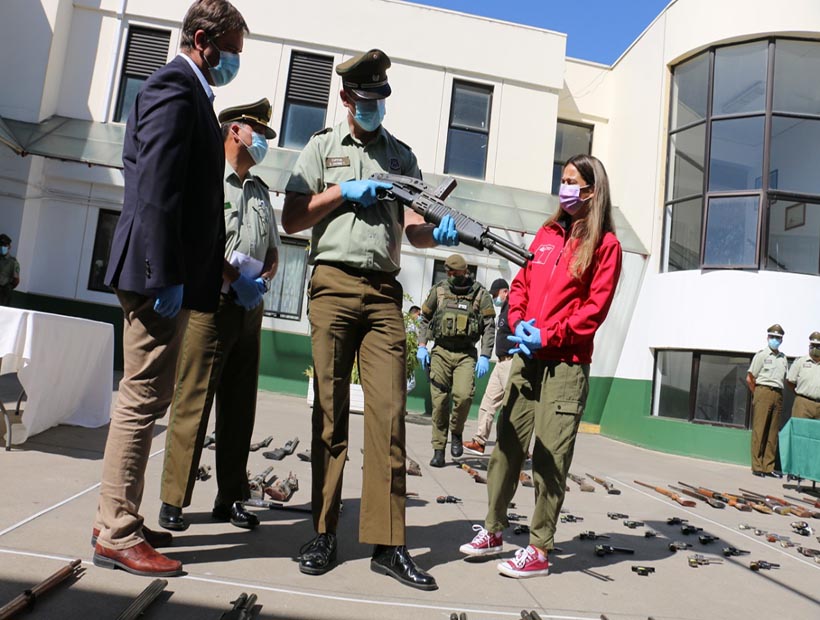 M S De Armas Fueron Recuperadas Por Carabineros En La Regi N De