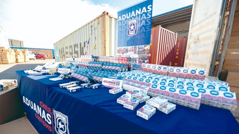 Aduanas ha decomisado más de un millón de cajetillas de cigarros en la Región de Antofagasta