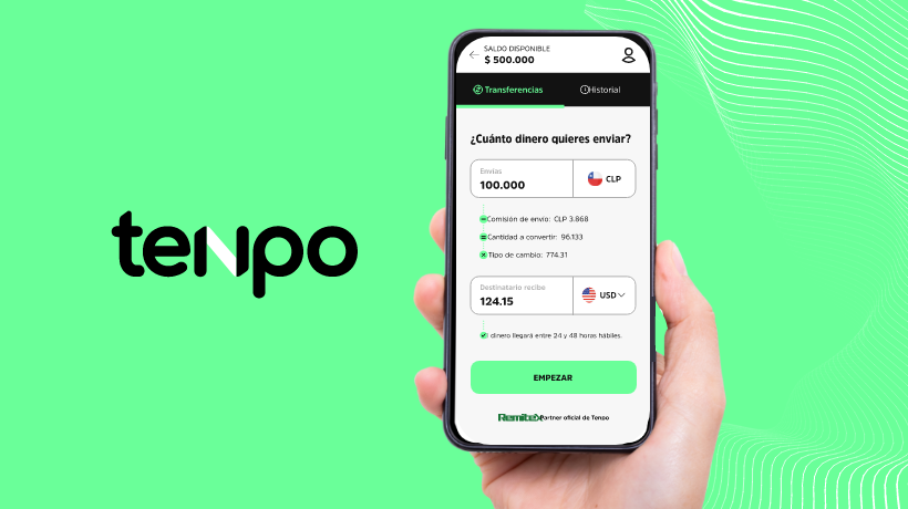 Tenpo permite enviar dinero a familia y amigos en el extranjero