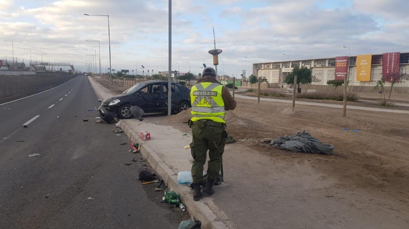 Una mujer resultó fallecida tras accidente vehicular en el sector de Costa Laguna en Antofagasta