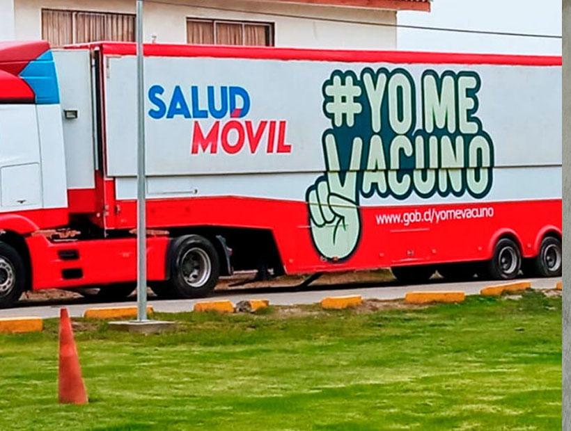 Bus "Yo me Vacuno" de Minsal se encuentra en Lumaco Bus "Yo me Vacuno" de Minsal se encuentra en Lumaco