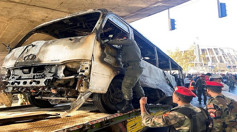 Al menos 13 soldados muertos tras ataque contra un autobús en el centro de Siria