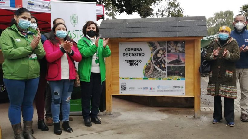 Instalan letrero en Castro para difundir el Sipam