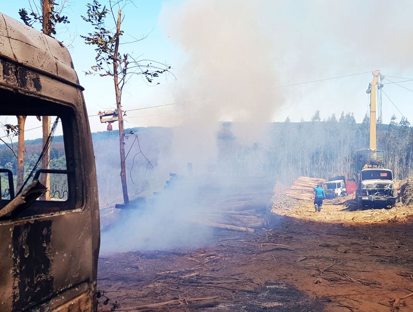 Nuevo Ataque Incendiario Se Registr En Vilc N Tres Camiones Y Una