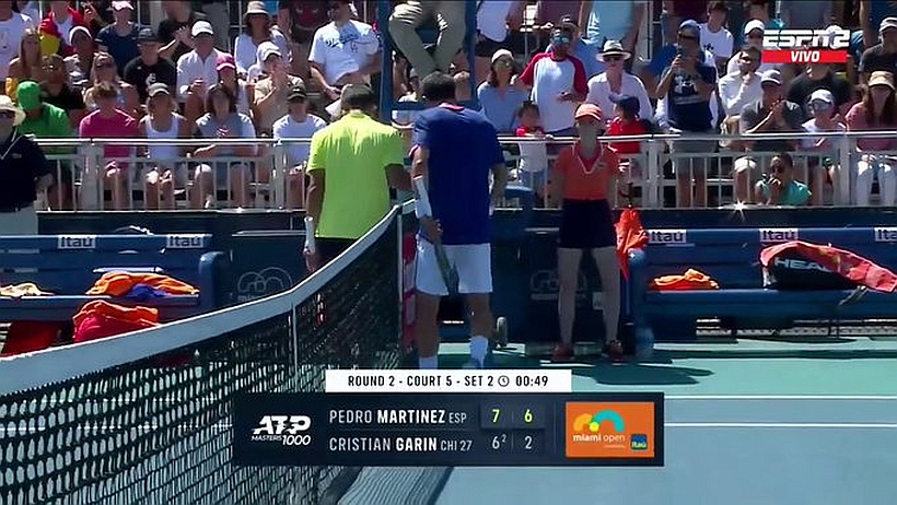 Garin cayó en su estreno en el Masters 1.000 de Miami ante el español Pedro Martínez Garin cayó en su estreno en el Masters 1.000 de Miami ante el español Pedro Martínez