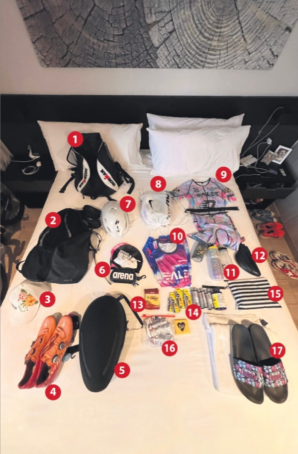 Cristián de la Fuente compartió su kit para el Ironman de Pucón